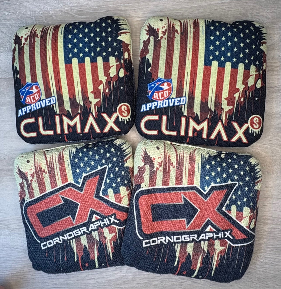 Climax "Stars & Stripes" ACO Stamped Cornhole Bags (Copy)