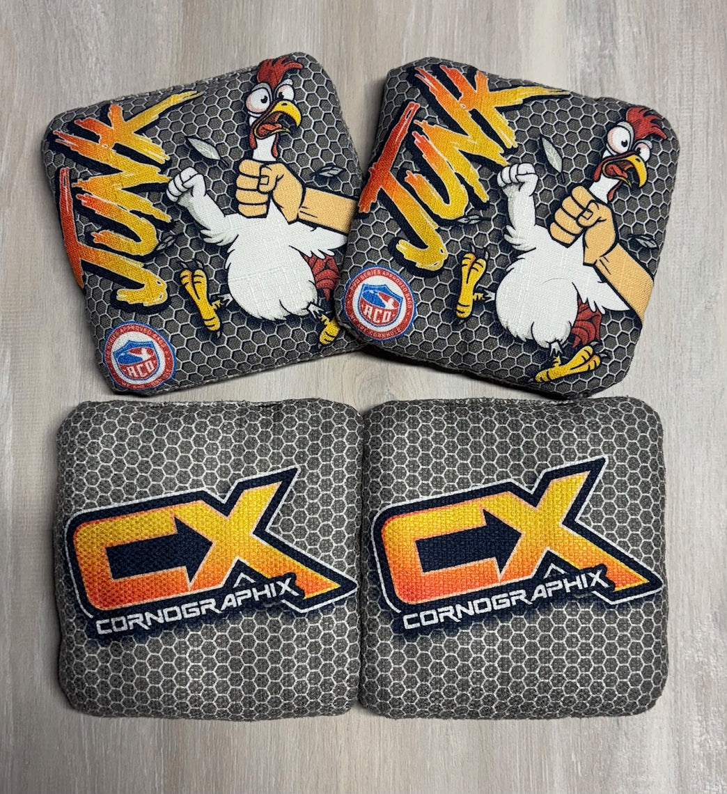 JuNK “Chicken” ACO Stamped Cornhole Bags