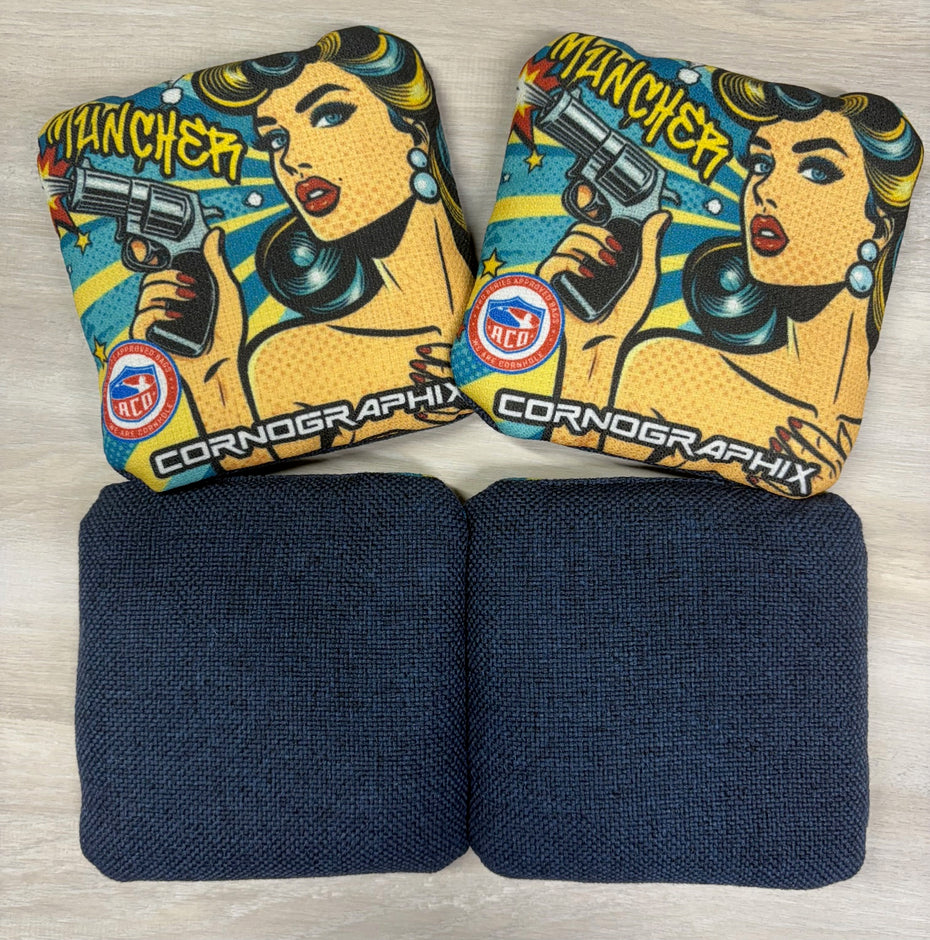 Muncher "Bang Bang" ACO Stamped Carpet Cornhole Bags