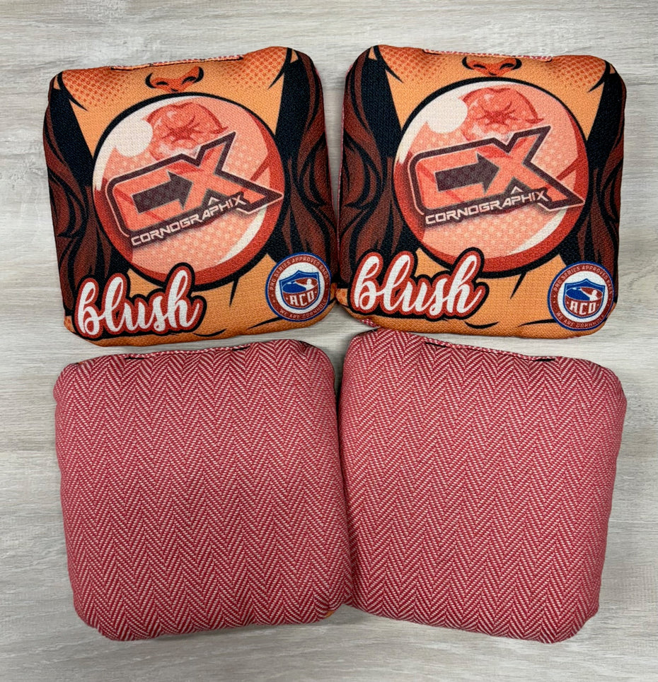 Blush "Bubblegum" ACO Stamped Cornhole Bags
