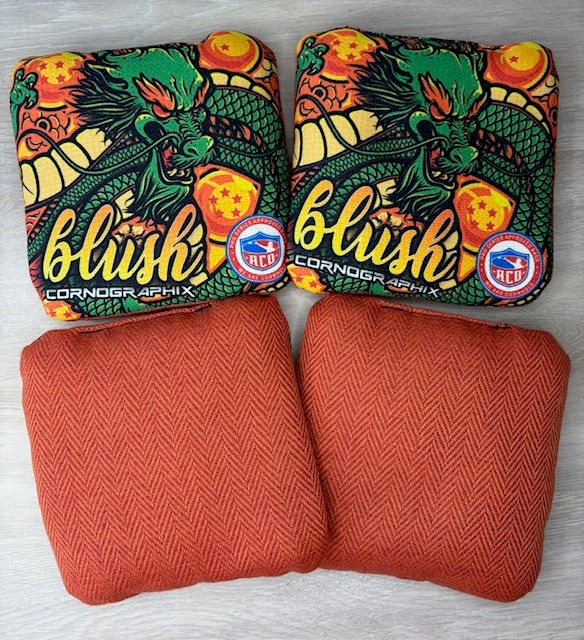Blush Dragon Tournament-Spec Cornhole Bags