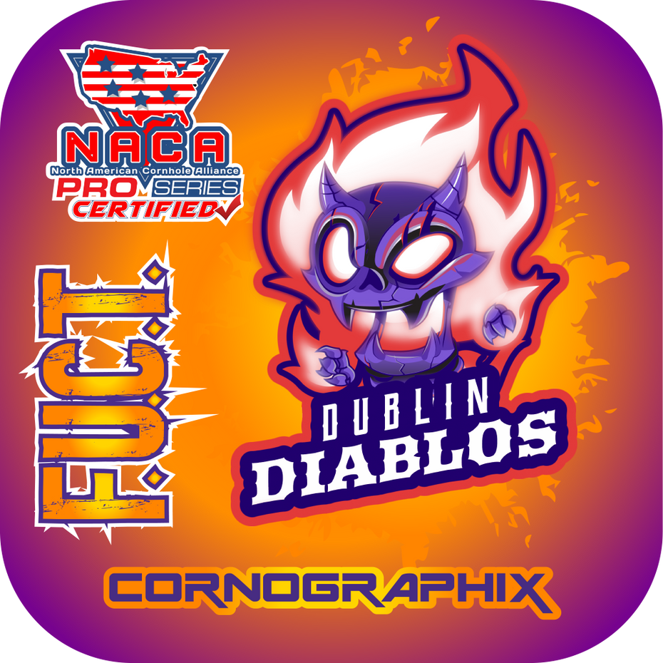 NACA Dublin Diablos Cornhole Bags