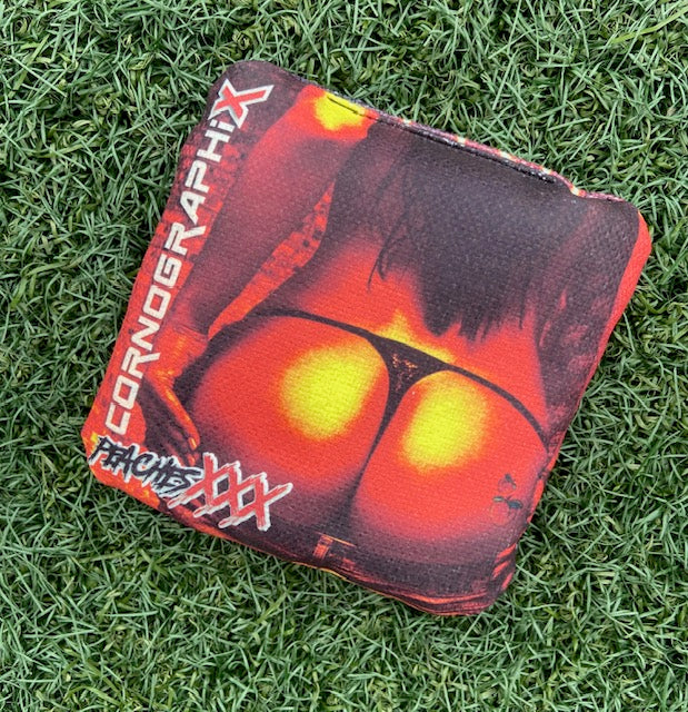 Backyard "Peaches" Cornhole Bags