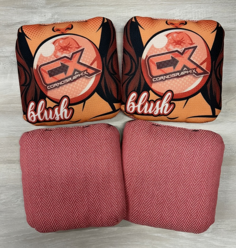 Bubblegum cornhole bag