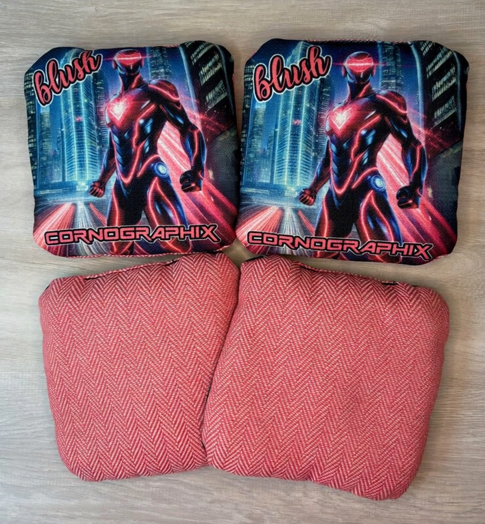 Pink Phantom cornhole bag