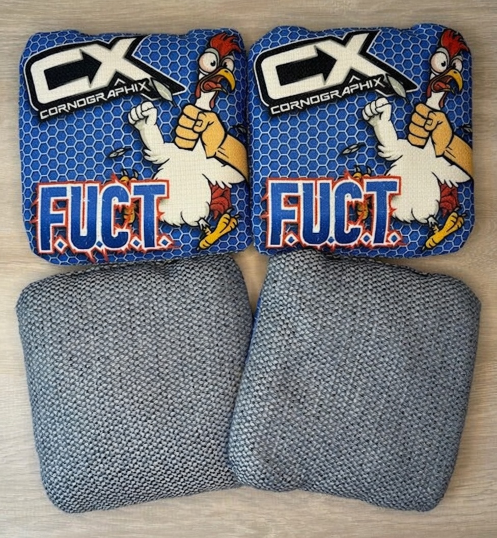 Chicken (Blue) cornhole bag