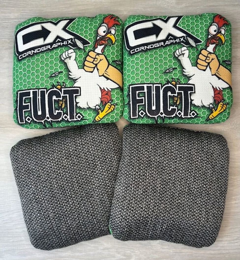 Chicken (Green) cornhole bag