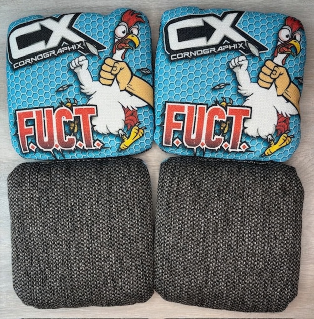 Chicken (Teal) cornhole bag