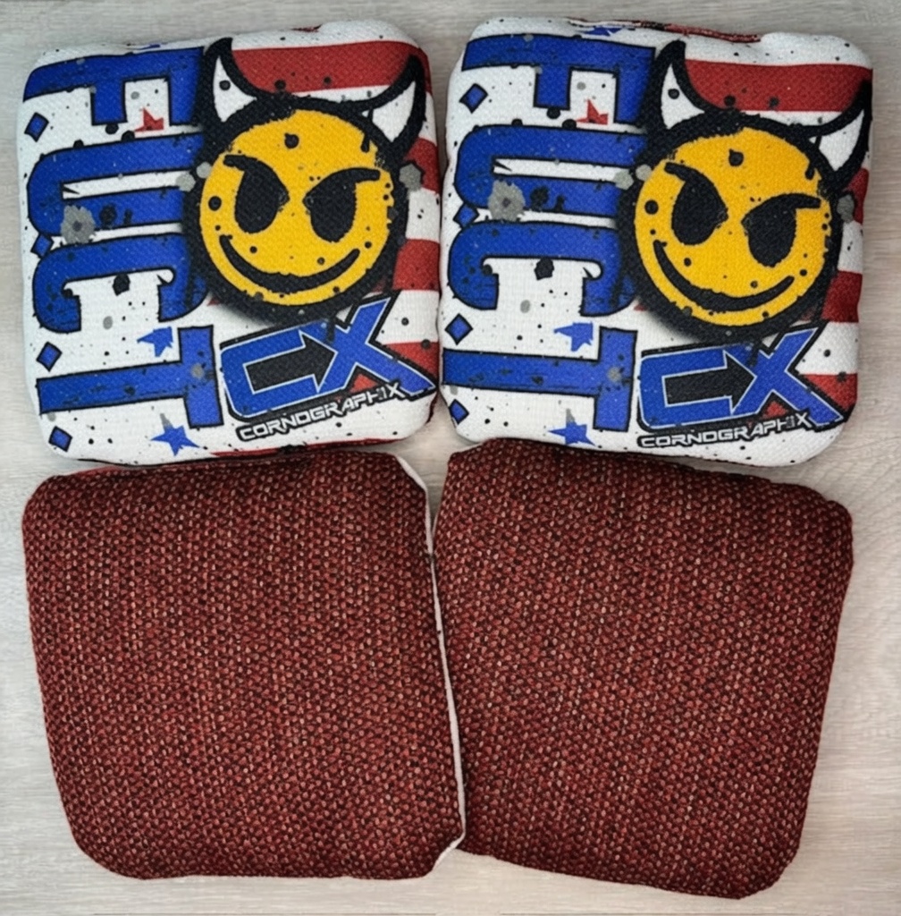 Merica Devil cornhole bag