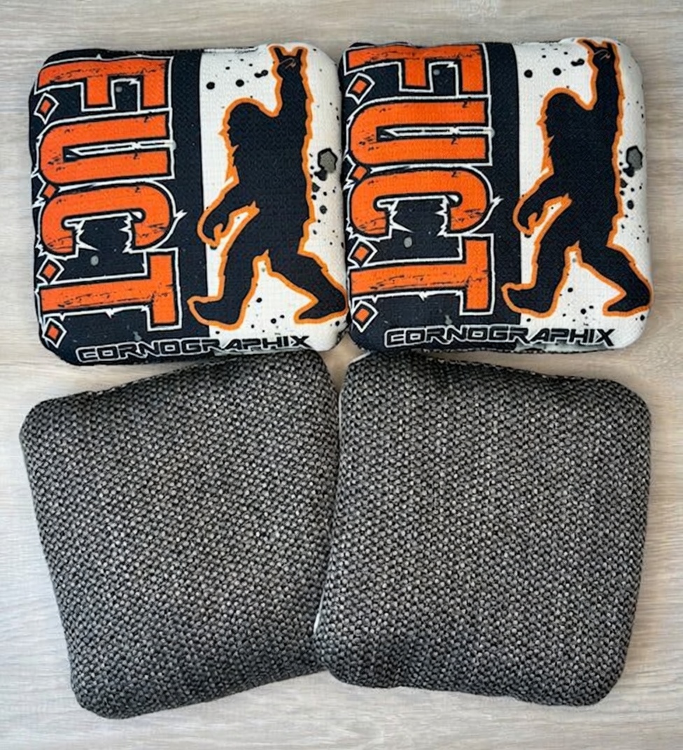 Yeti (Orange) cornhole bag