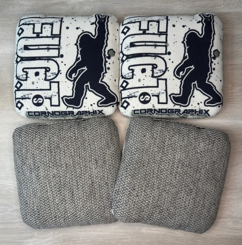 Yeti (White Out) cornhole bag