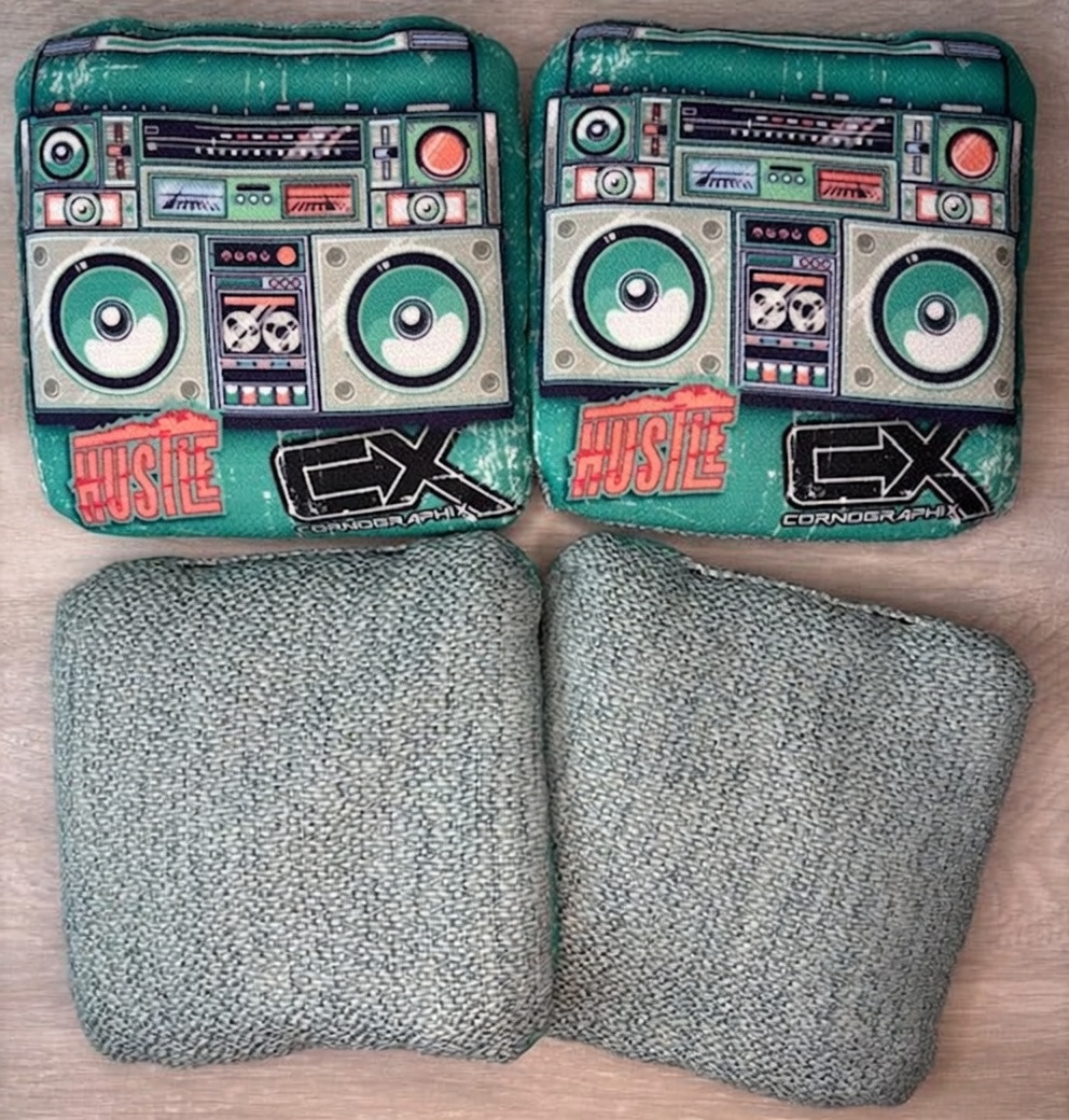 Boom Box cornhole bag