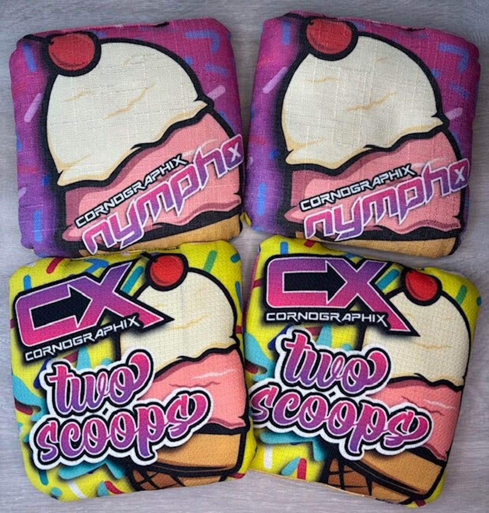 Two Scoops cornhole bag
